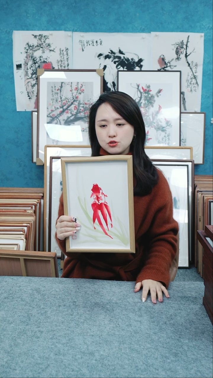 【闪购商品】国画10寸本土老师木质摆台