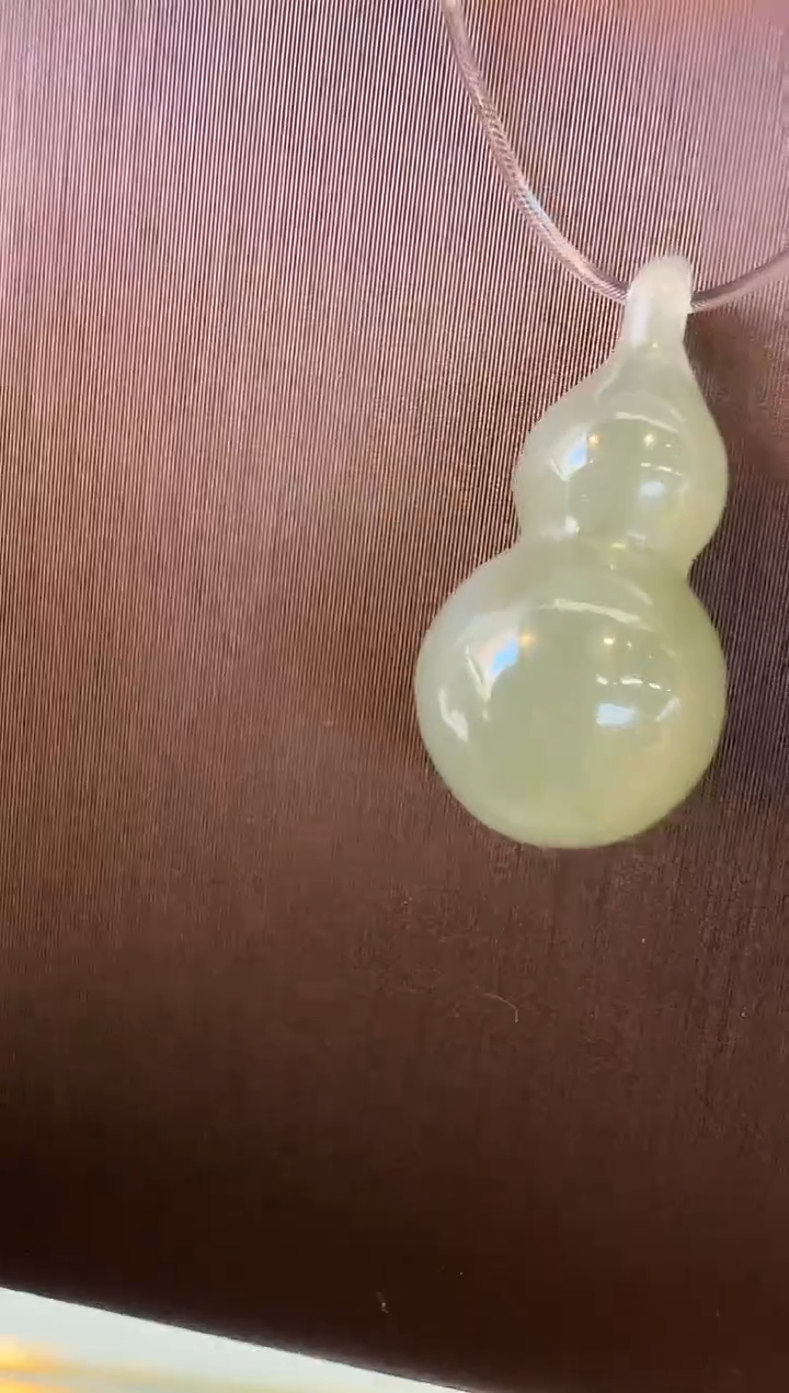 颈饰未镶嵌和田玉葫芦赠绳开业礼