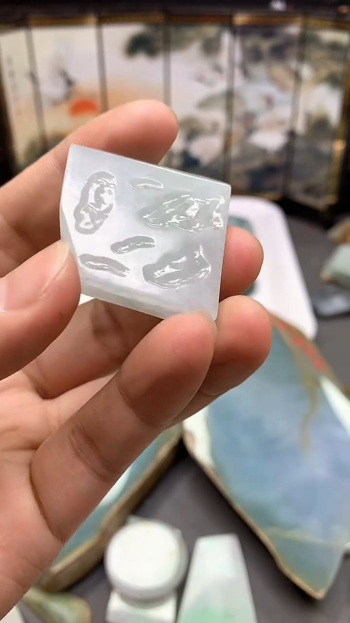 【闪购商品】翡翠耳饰未镶嵌天然翡翠A货