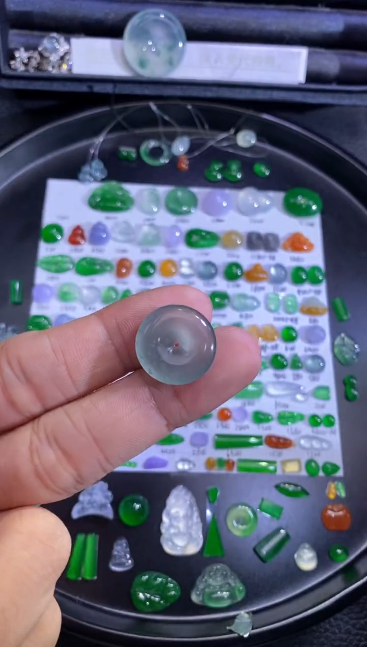 未镶嵌挂件翡翠扣子