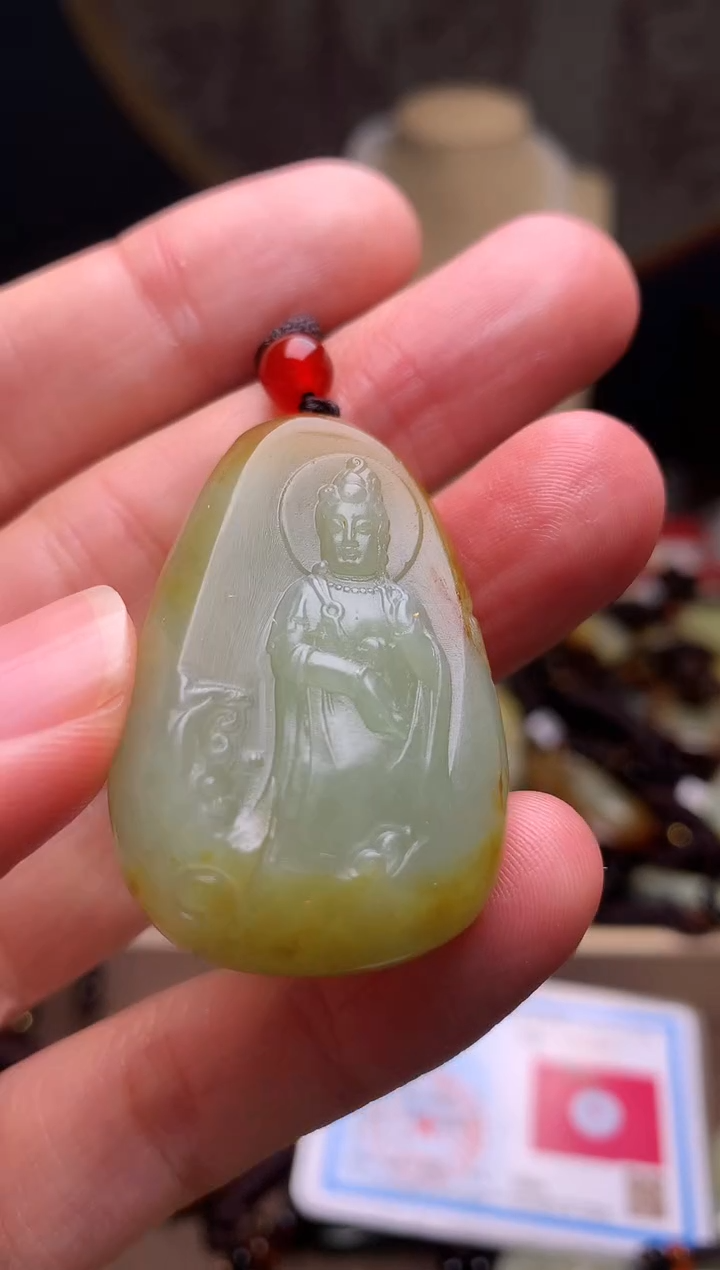 颈饰未镶嵌和田玉新疆料青海料清水和田玉吊坠