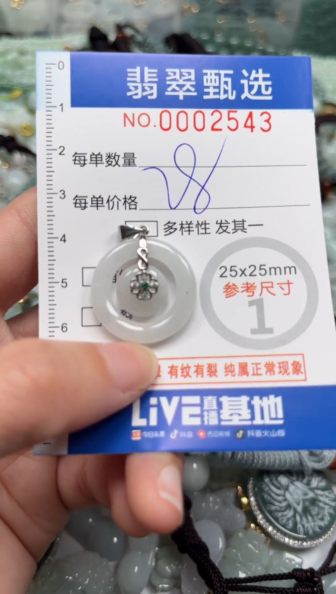 【闪购商品】翡翠颈饰未镶嵌00..2543