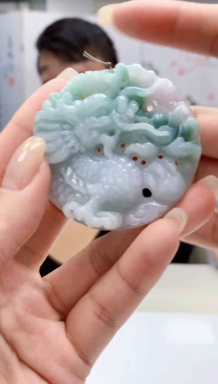 【闪购商品】定制翡翠未镶嵌4925lr-毛货挂件33