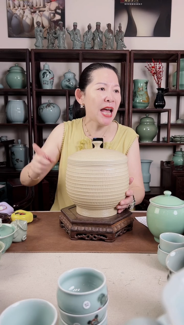 纯手工 草木灰 盖罐（大）