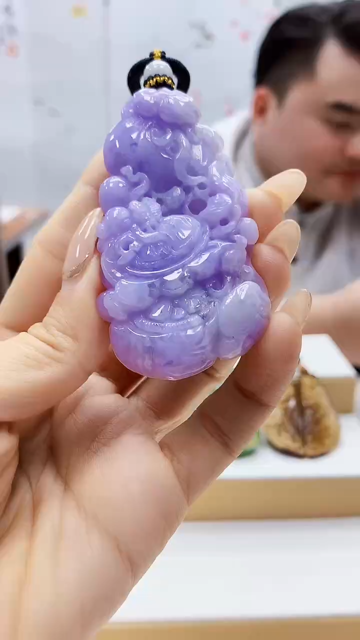 未镶嵌定制翡翠5060ty-毛货挂件8