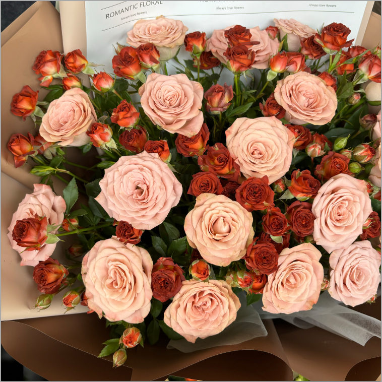 【玫瑰组合】单头玫瑰多头泡泡鲜花花束云南昆明基地直发家用水养花