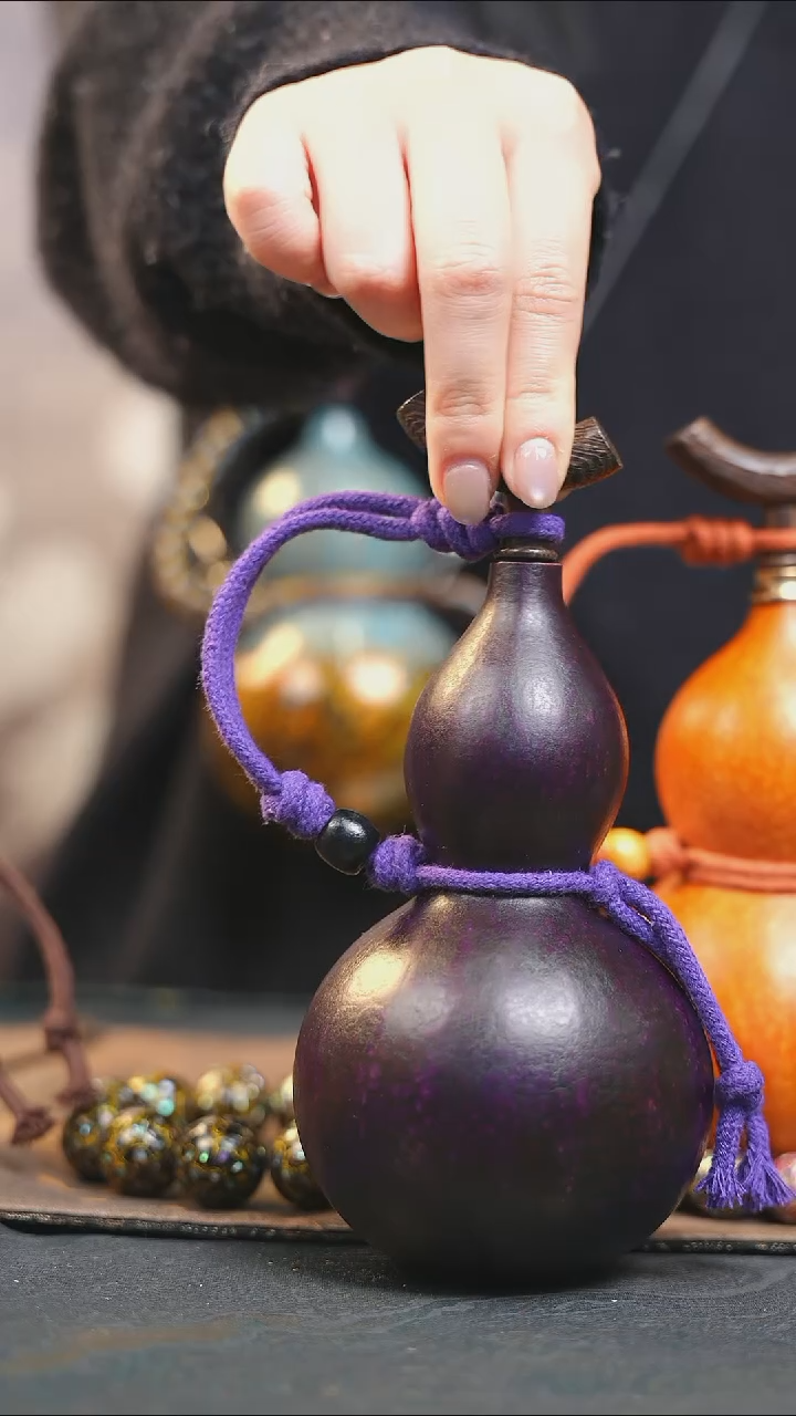 【闪购商品】XC103大漆酒葫芦不包手串及旋转底座