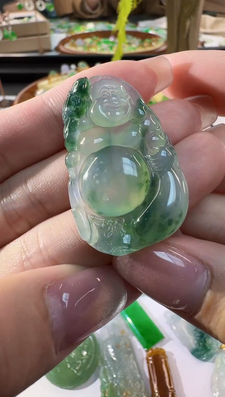 【闪购商品】翡翠颈饰未镶嵌缅甸翡翠A货吊坠