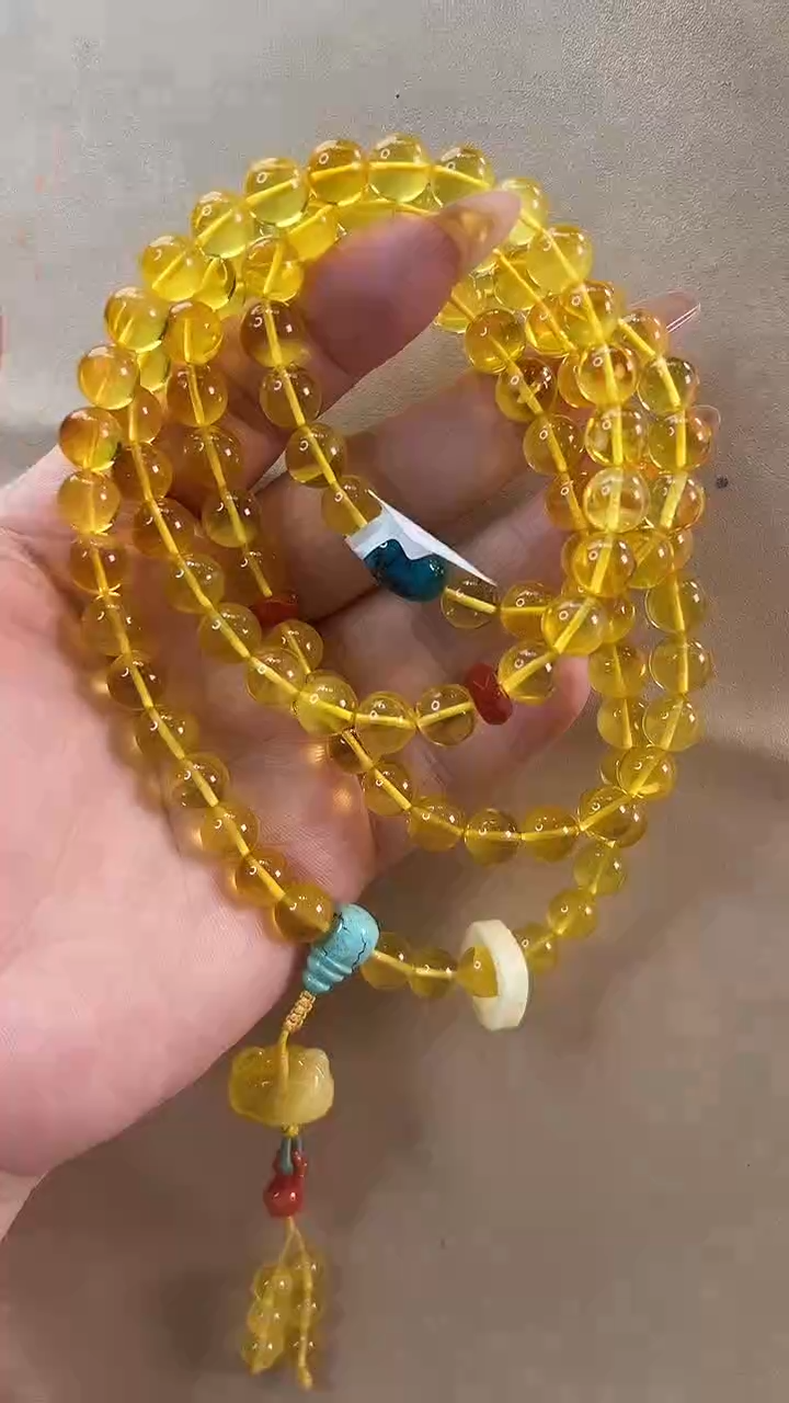 【闪购商品】琥珀颈饰未镶嵌项链