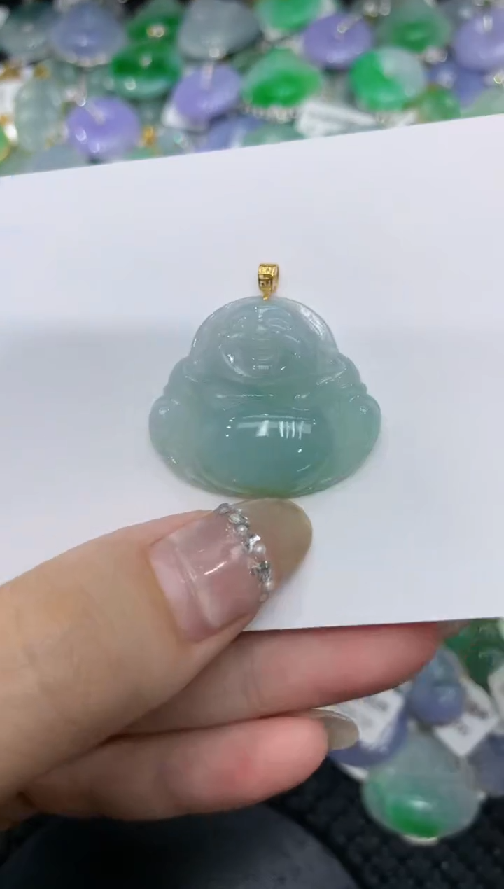 【闪购商品】翡翠颈饰18K金镶嵌222222222