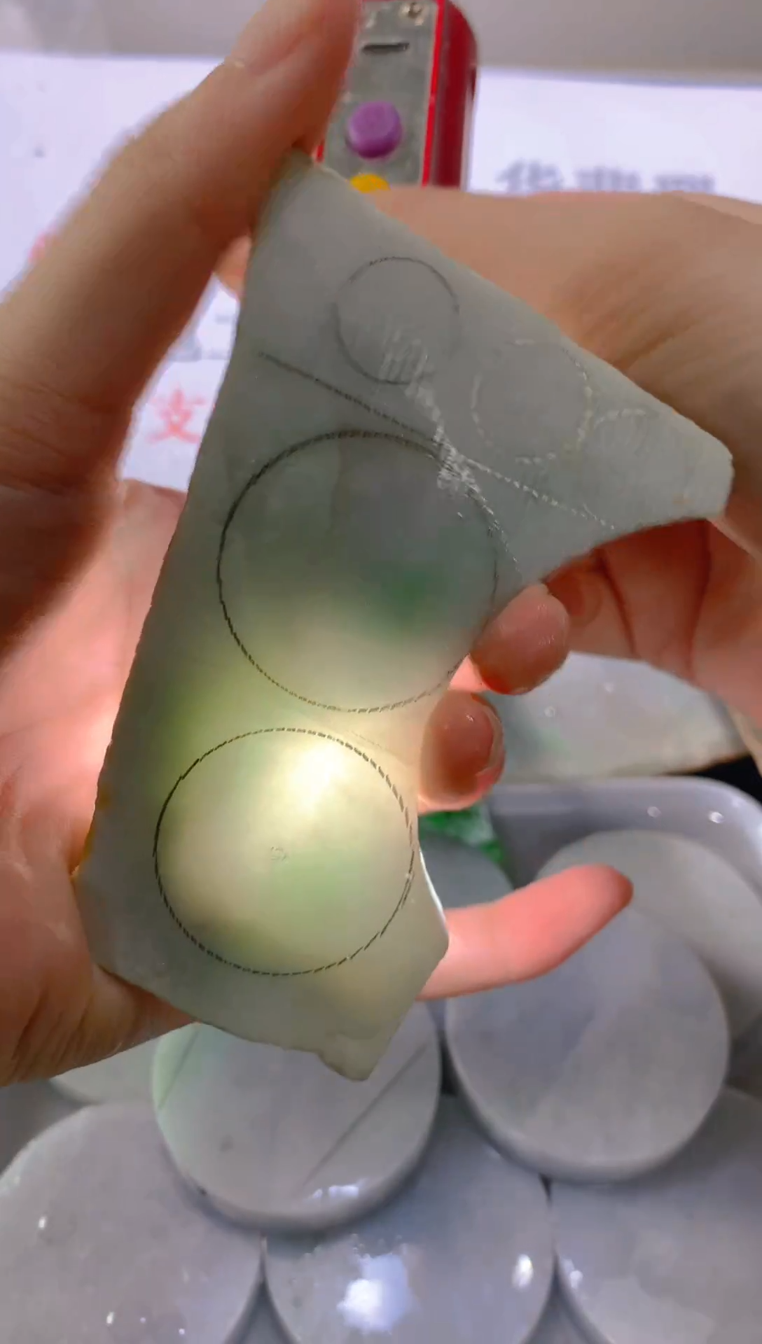 未镶嵌裸石翡翠天然缅甸翡翠A货FC428