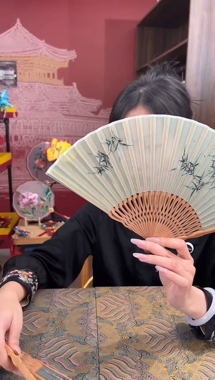 【闪购商品】刺绣苏绣非遗双面绣折扇