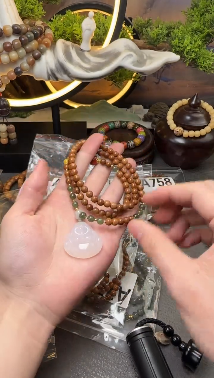 【闪购商品】库克手串未镶嵌A055 库克108颗 佛公