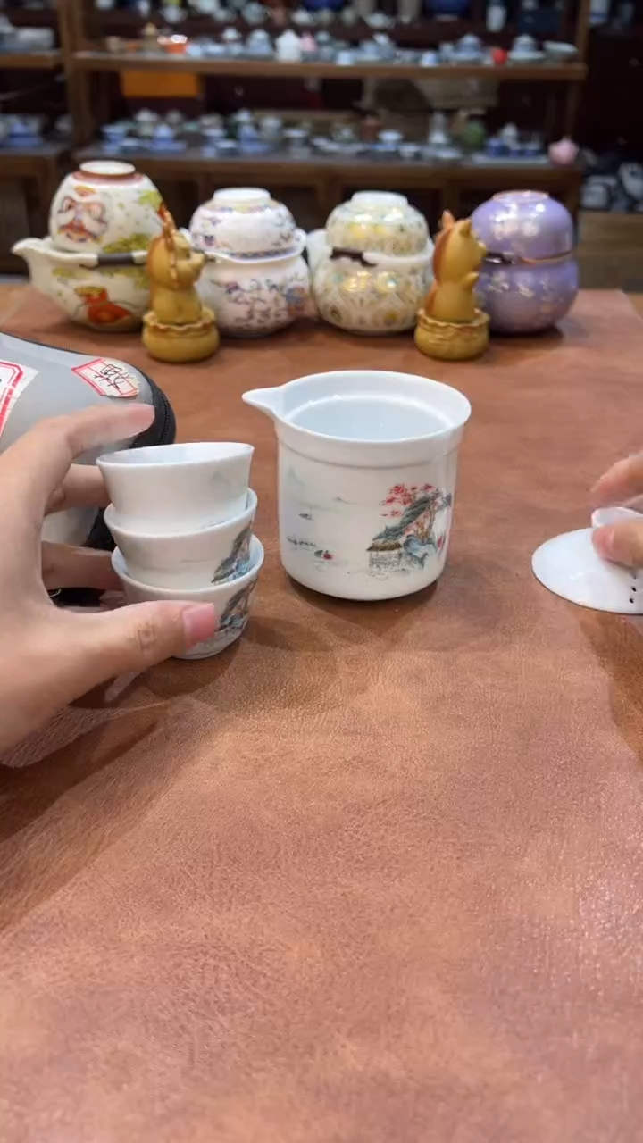 真的很便宜会开片的旅行茶具