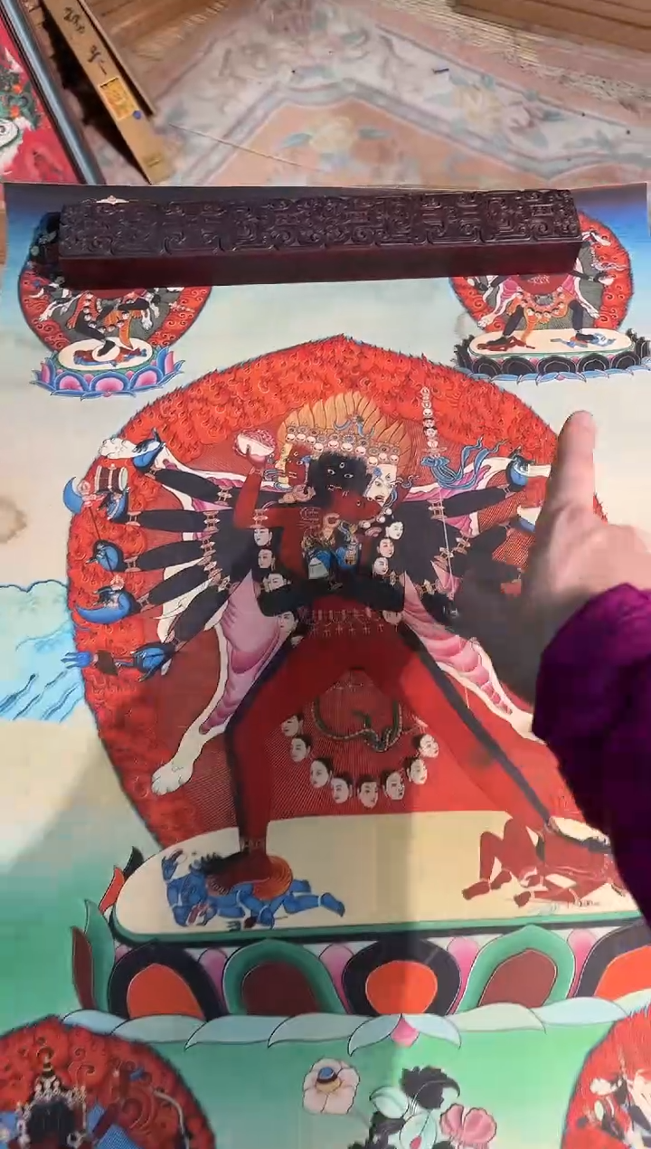 卷轴画曦曦的唐卡tk160