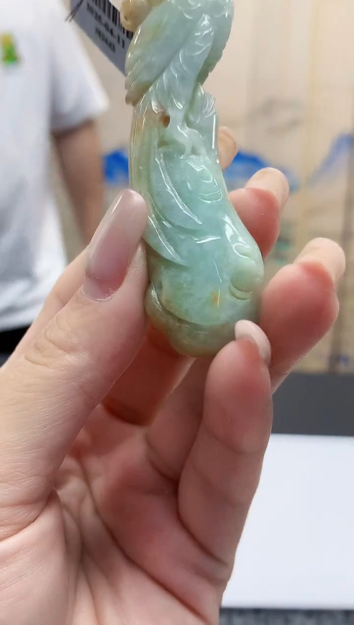 定制翡翠未镶嵌4925lr-毛货挂件59