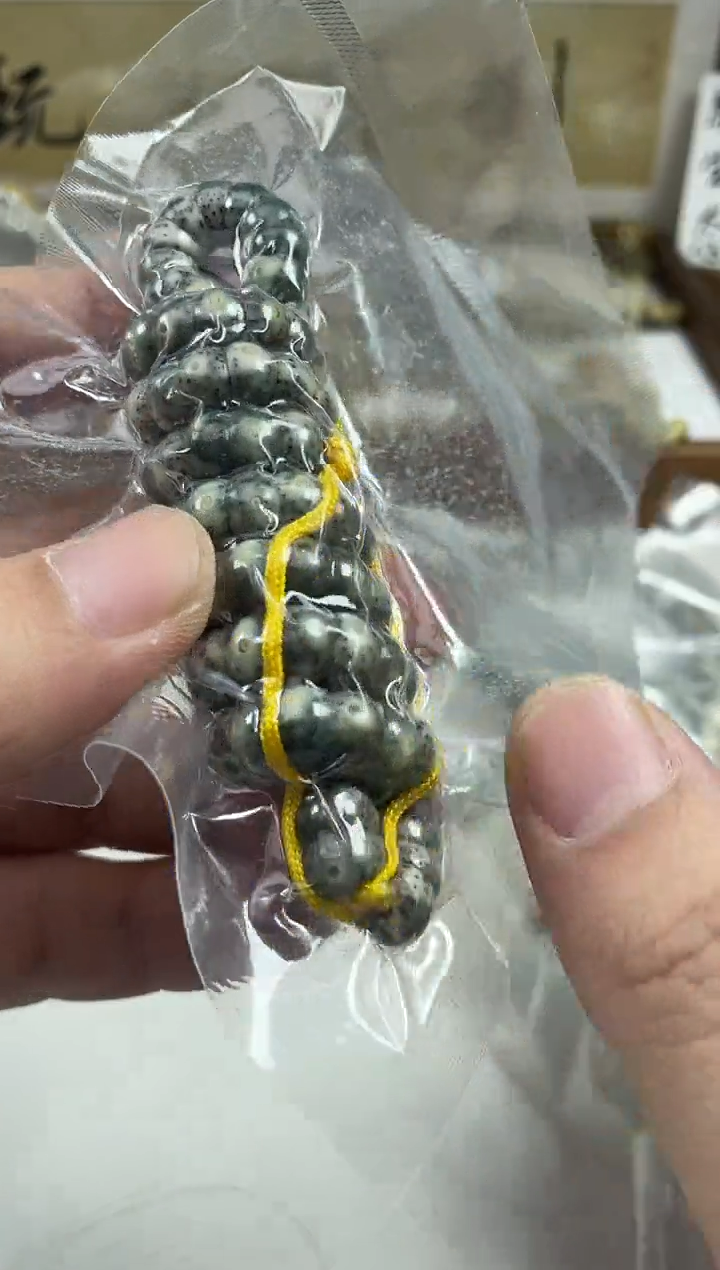 手串星月菩提原生态石玉料蒜瓣大肠8mm