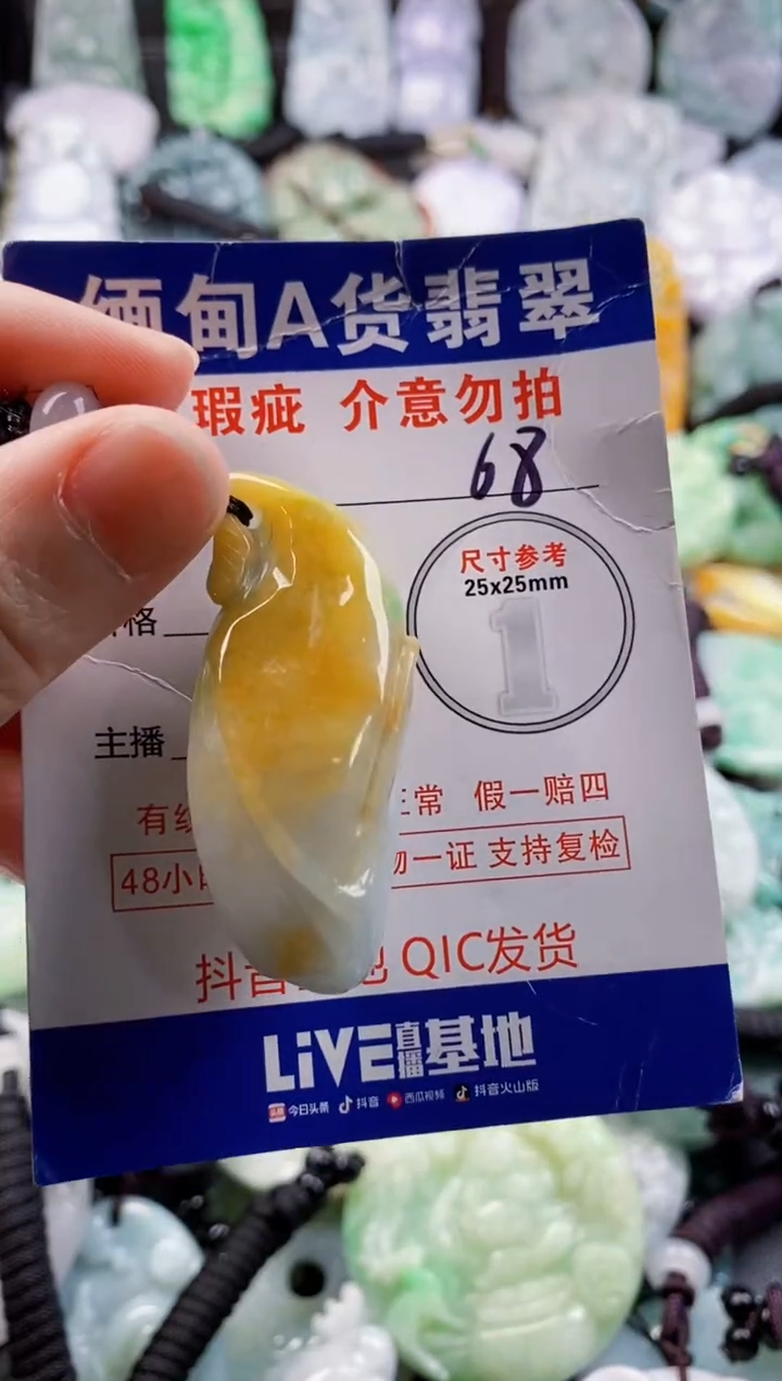 翡翠未镶嵌吊坠(不含链)1
