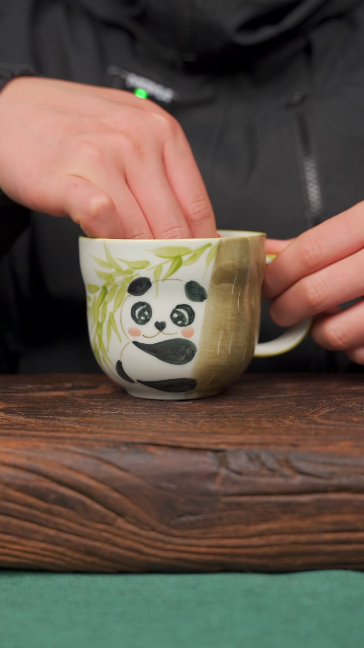 【闪购商品】瓷片74寻一缕瓷香杯釉下手工手绘瓷器