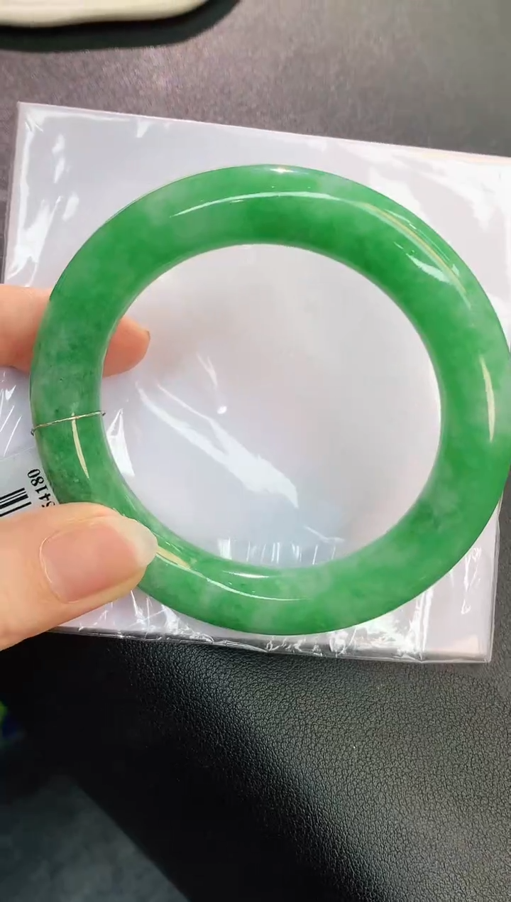 未镶嵌手镯翡翠璐*板赠礼盒证书 珍珍