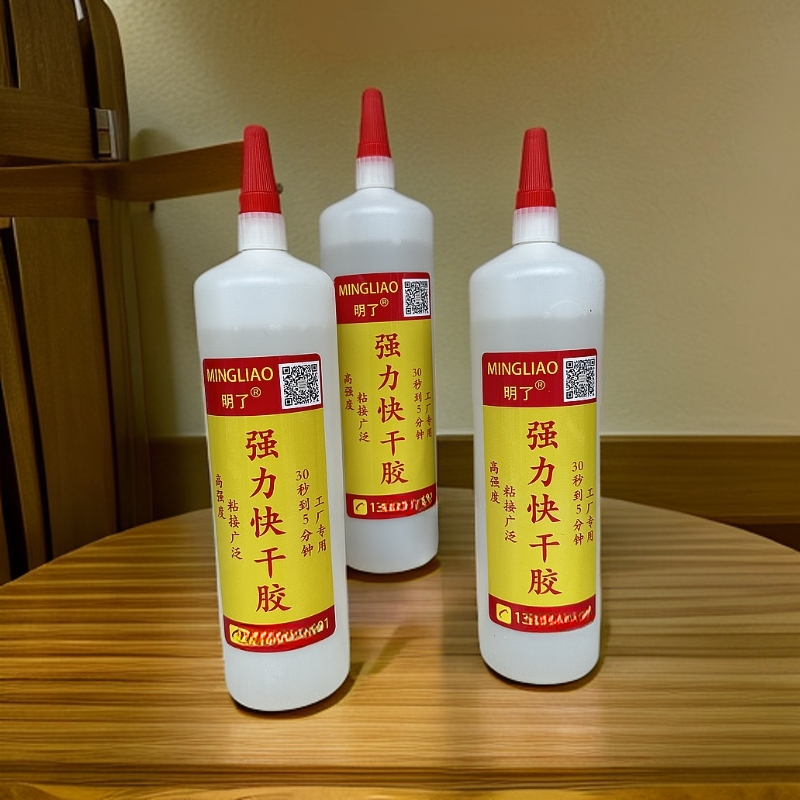 PVC雪弗板亚克力瞬间胶速干胶快速粘接PVC封边条粘接胶木材修补胶