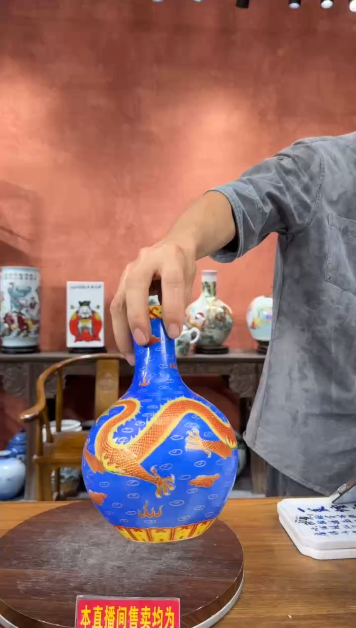 吴义松陶盟手绘陶瓷编码：3448