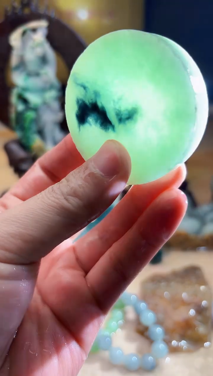 未镶嵌挂件翡翠A货张麦7036