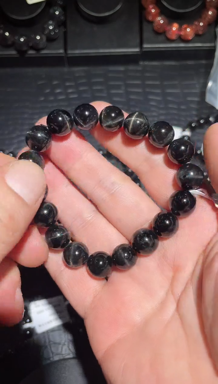 【闪购商品】透辉石手链未镶嵌透辉石单圈A11.5（多样性发其一）