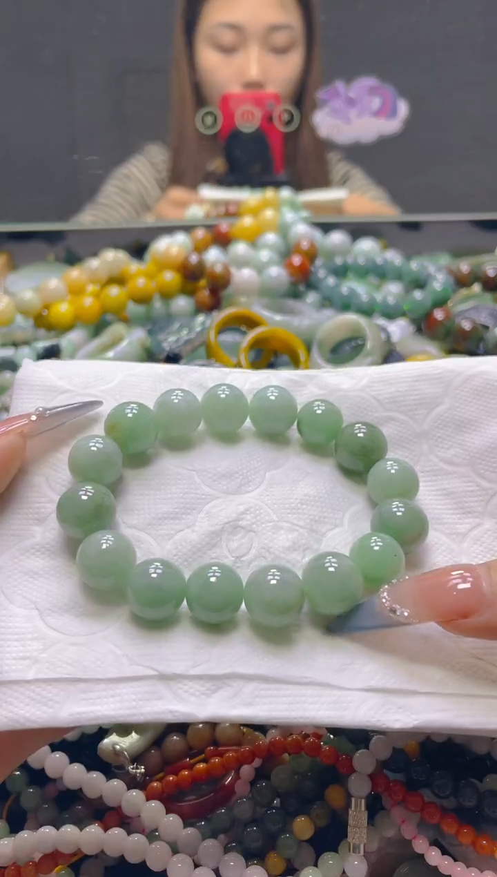 颈饰未镶嵌翡翠13MM