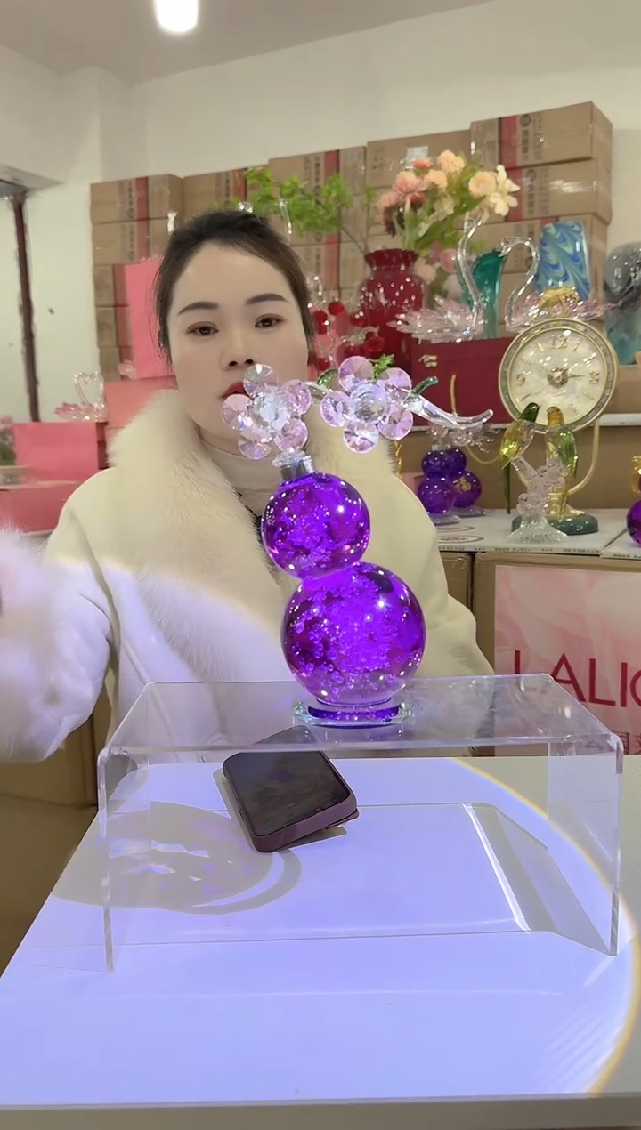 【闪购商品】无铅玻璃迪喜花器-k-早42