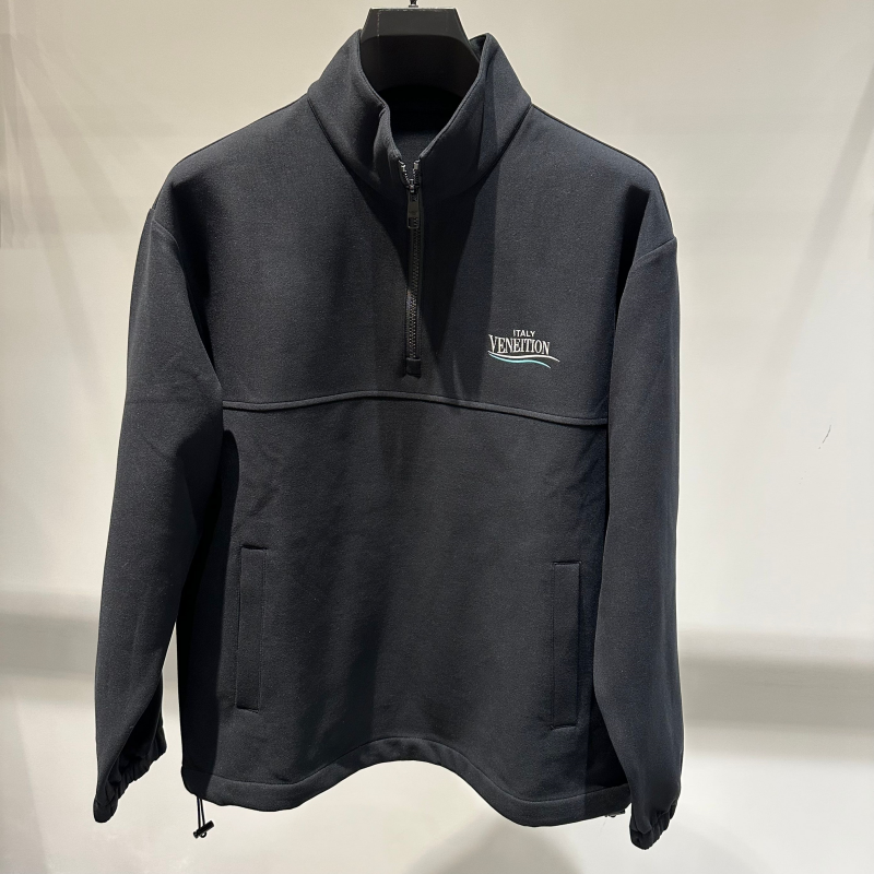 男子长袖连帽速干立领户外运动半拉链卫衣男士长袖立领半拉链上衣