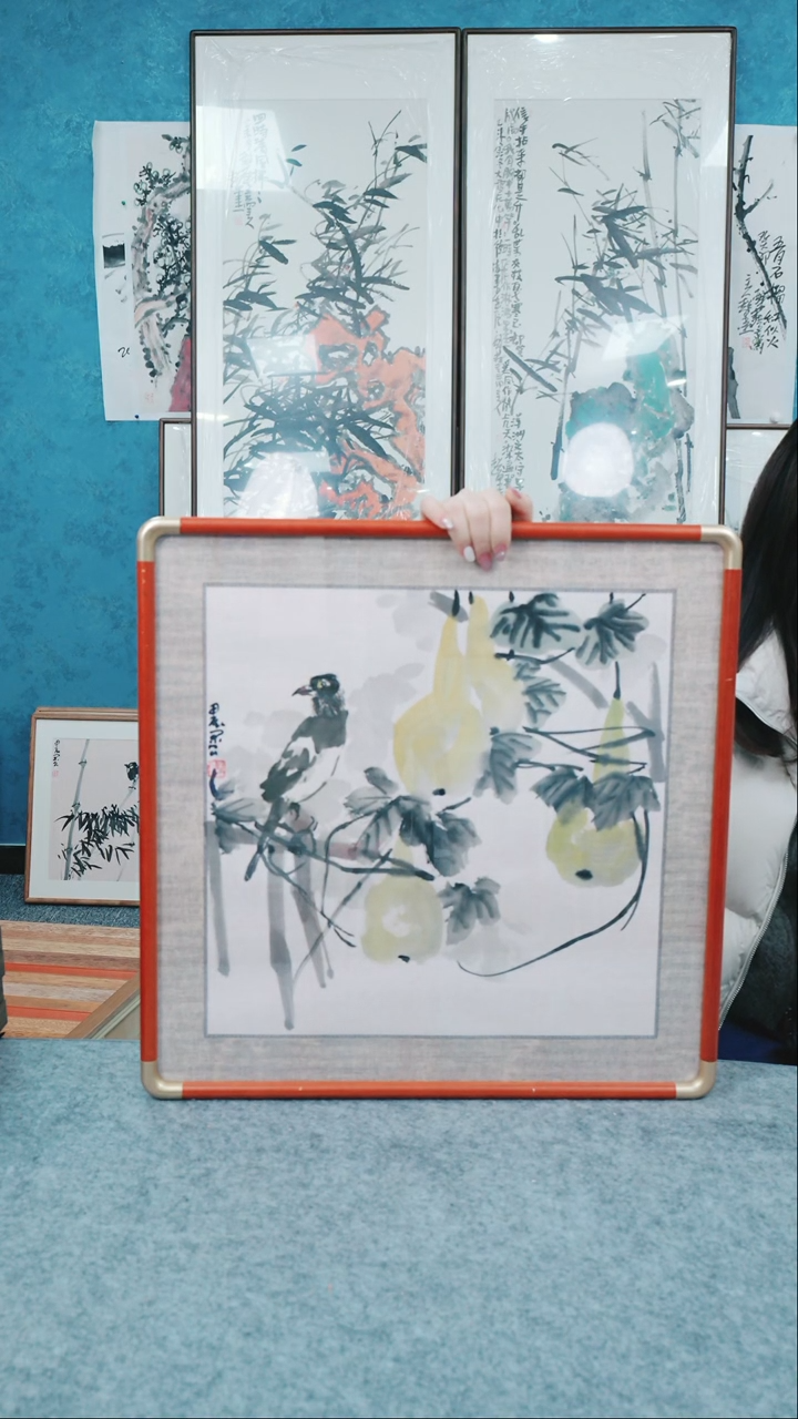 【闪购商品】国画50*50本土老师花鸟