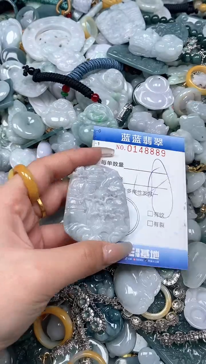 【闪购商品】翡翠颈饰未镶嵌闪购0148889多样性发其一