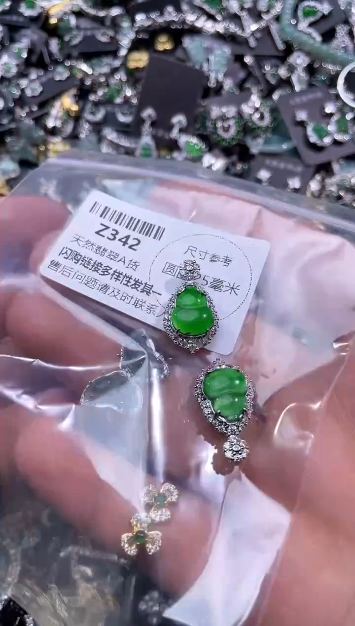 【闪购商品】翡翠颈饰未镶嵌Z342多样性发其一