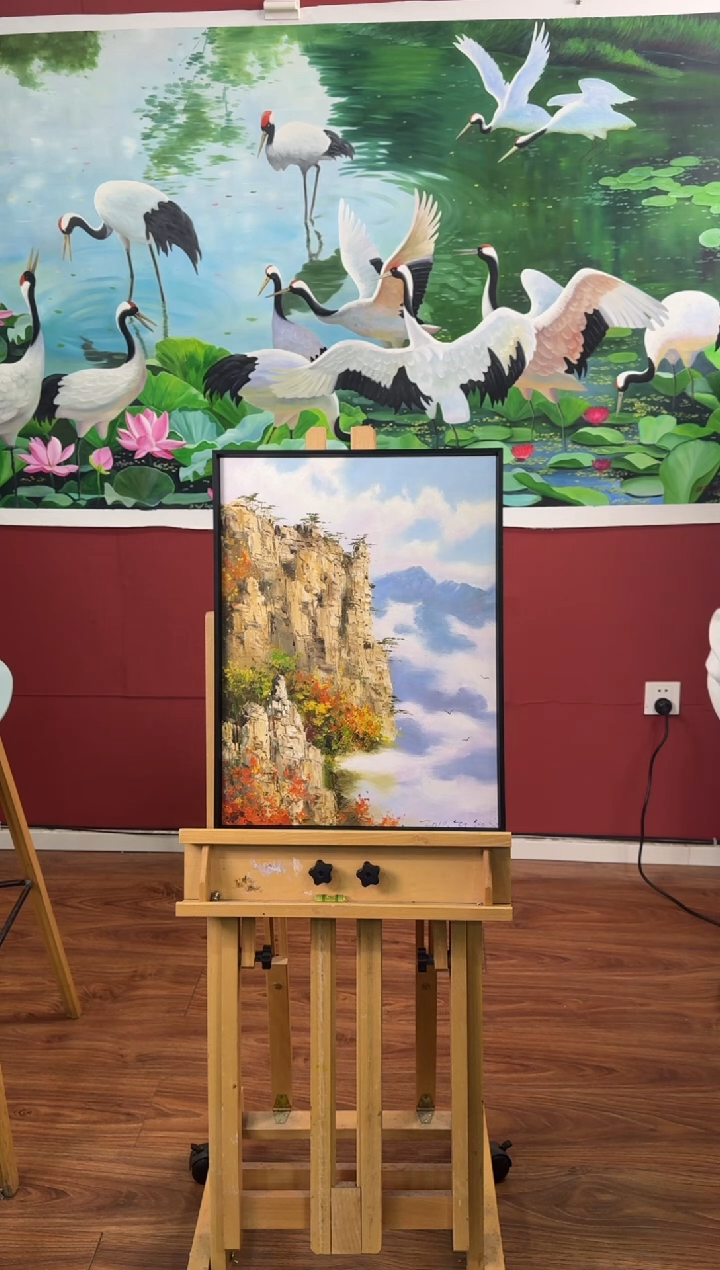 油画【164号】约53*35cm丨朝鲜原创纯手绘孤品油画丨顺丰包邮