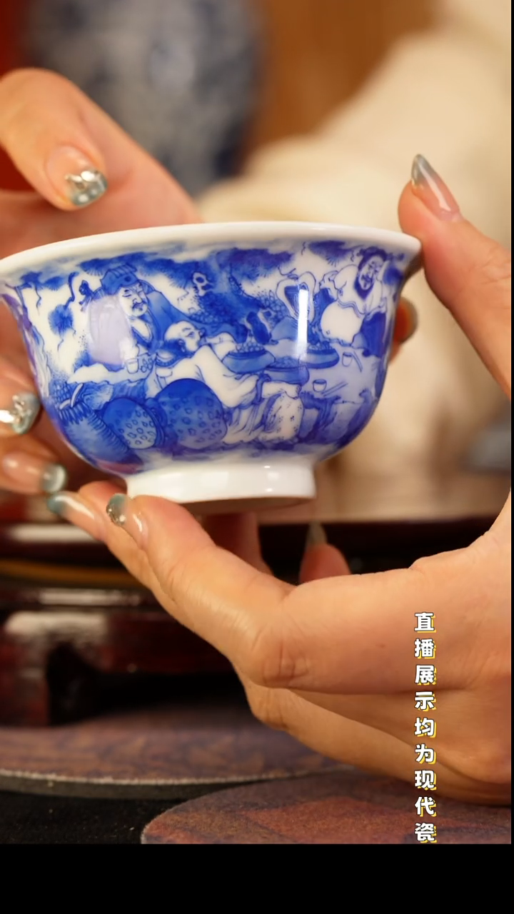 景德镇手工手绘陶瓷杯