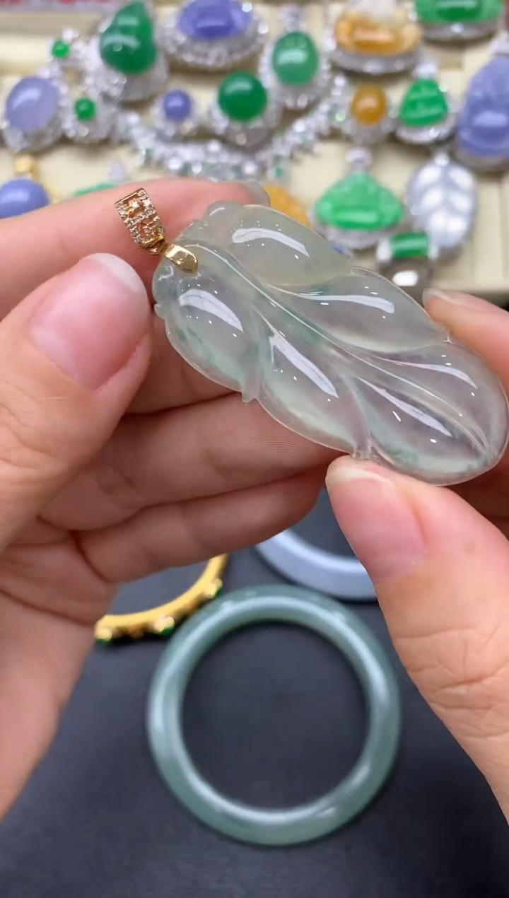 【闪购商品】翡翠颈饰18K金镶嵌336-中国好珍宝