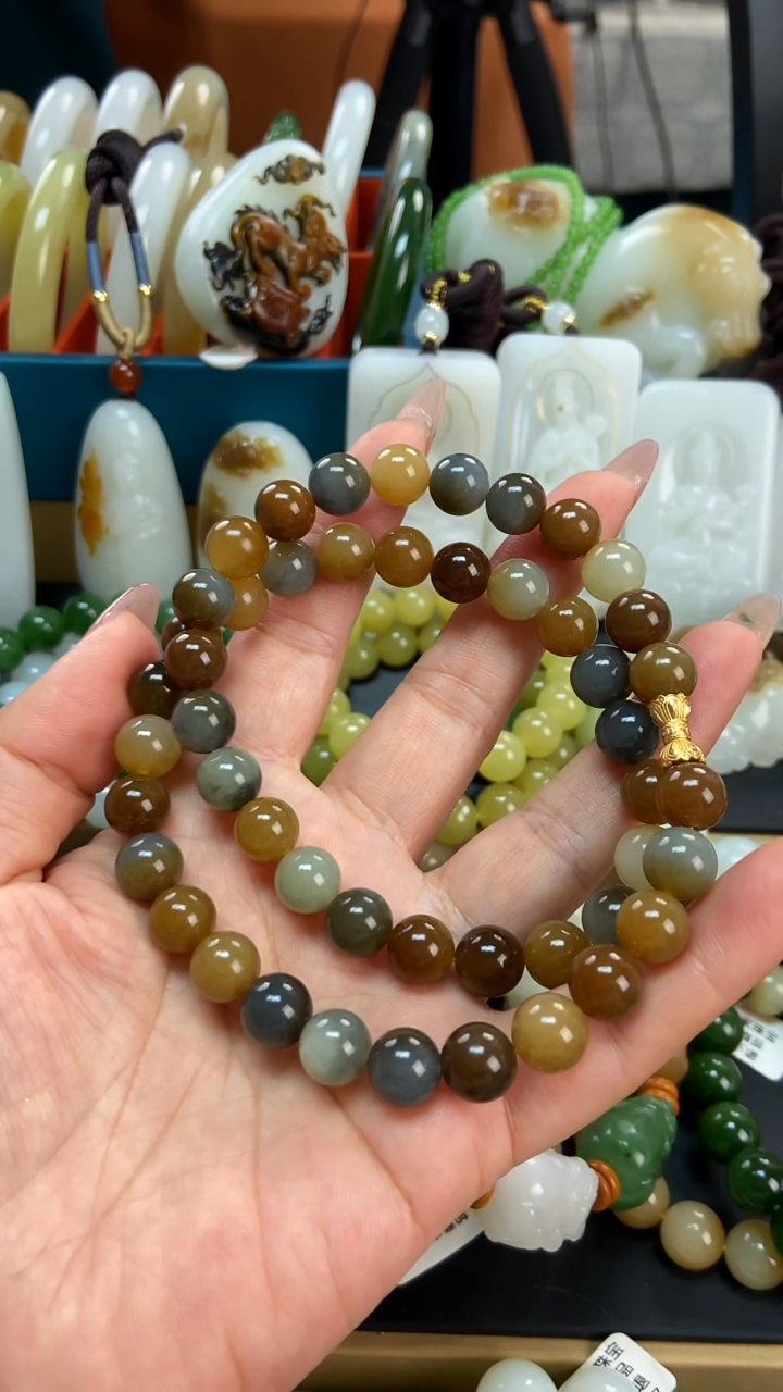 未镶嵌手串和田玉项链
