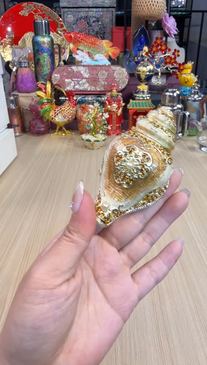 112七宝咖色海螺