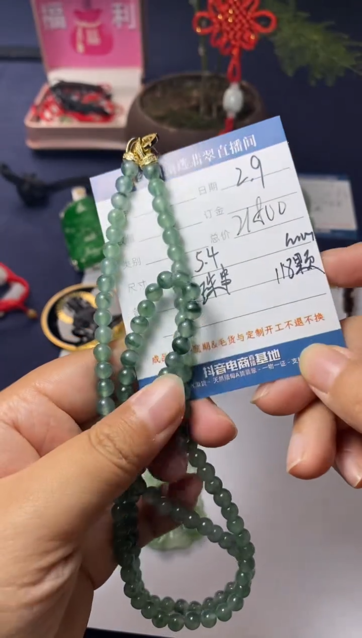 【闪购商品】翡翠项链未镶嵌珠串