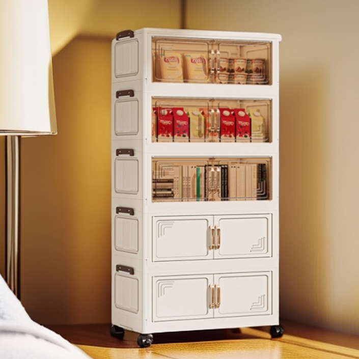 XG55cm【四层】客厅可移动储物柜家用免安装玩具整理收纳架子