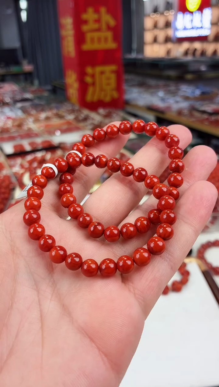 南红玛瑙瓦西手串7+未镶嵌（多样式发其一）