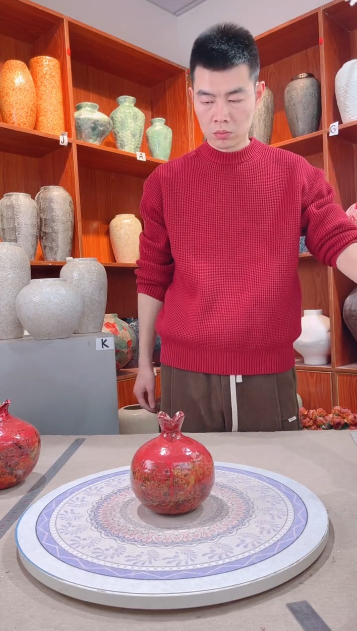 【闪购商品】瓶石榴 小号 陶瓷花瓶 无花····