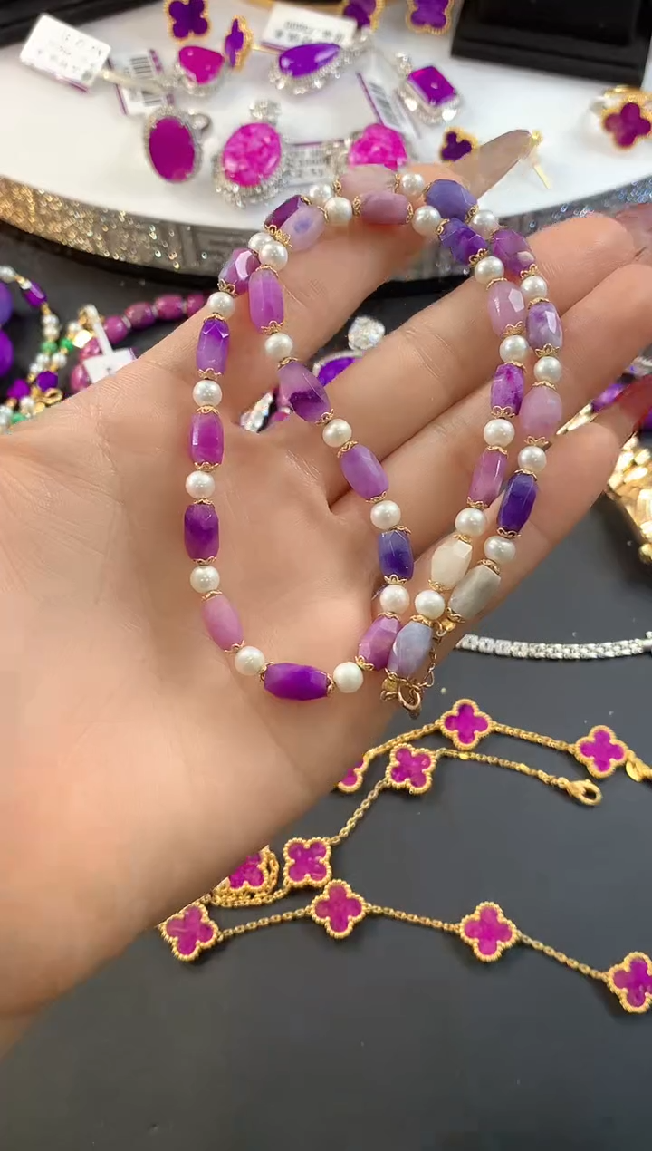 【闪购商品】苏纪石（舒俱来）.18K金镶嵌舒俱来项链