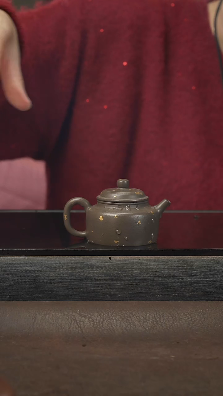 茶壶紫砂德钟，绿泥，80cc