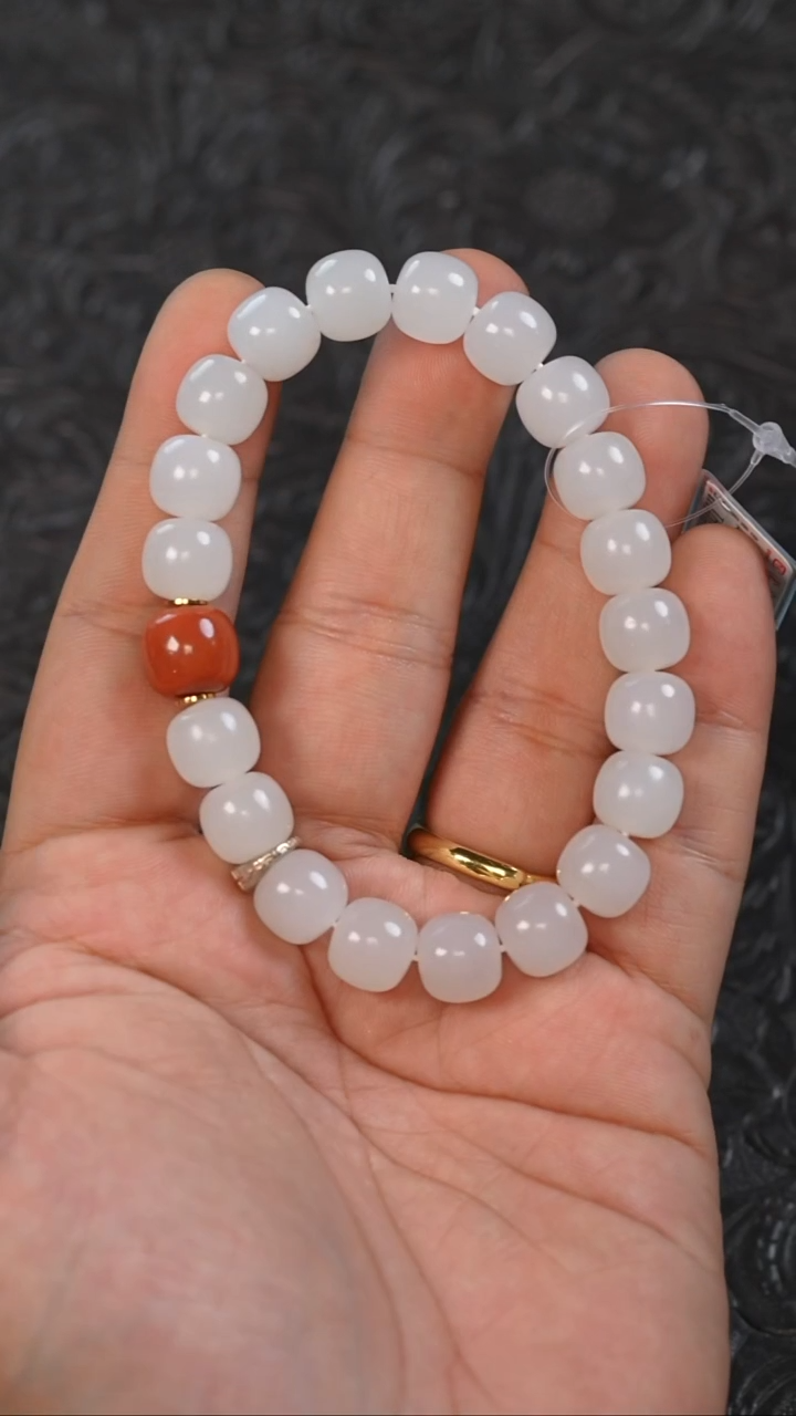 未镶嵌手串和田玉多样性发一件THTY6440