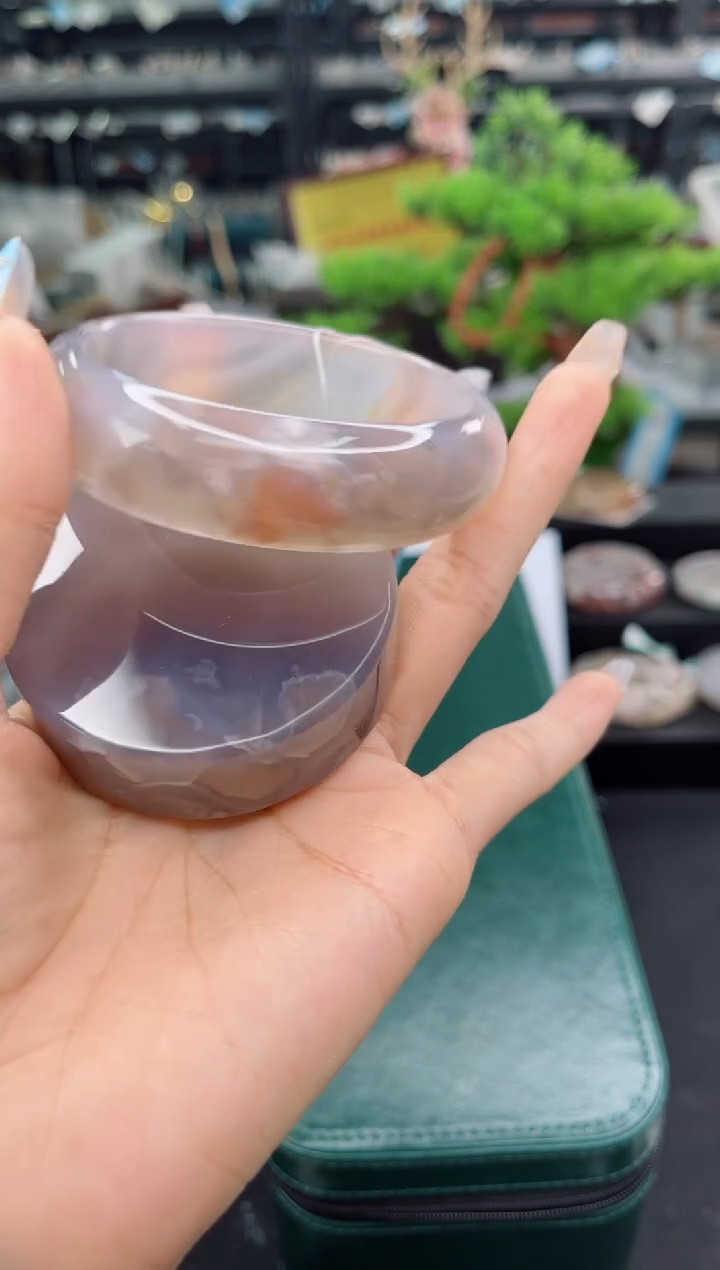 石英质玉未镶嵌手镯62圈口（赠品镯心）6280026