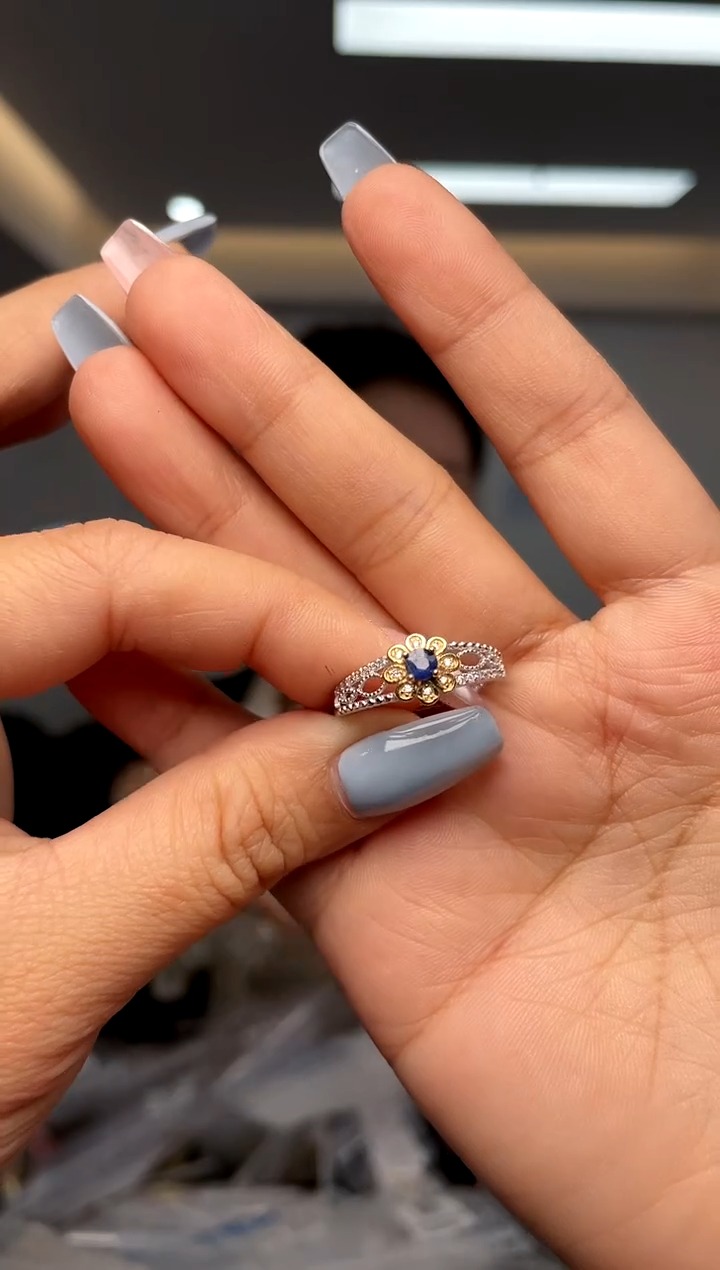 【闪购商品】蓝宝石·银S925镶嵌（多样性单个发货）