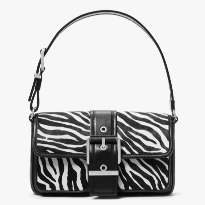 MICHAELKORS/迈克高仕轻奢风女士单肩包斜跨包单肩斑马纹