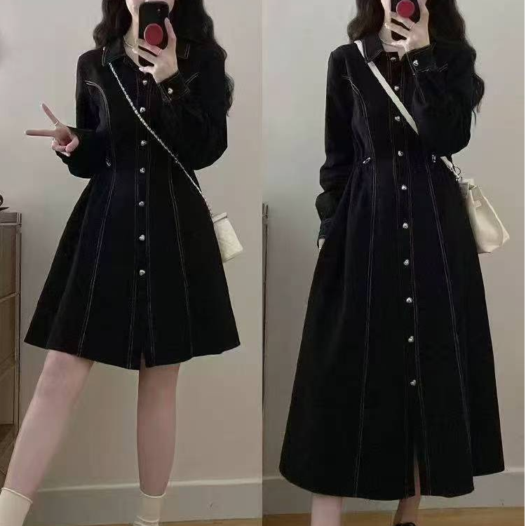 胖MM时尚千金风洋气收腰时尚大码显瘦连衣裙